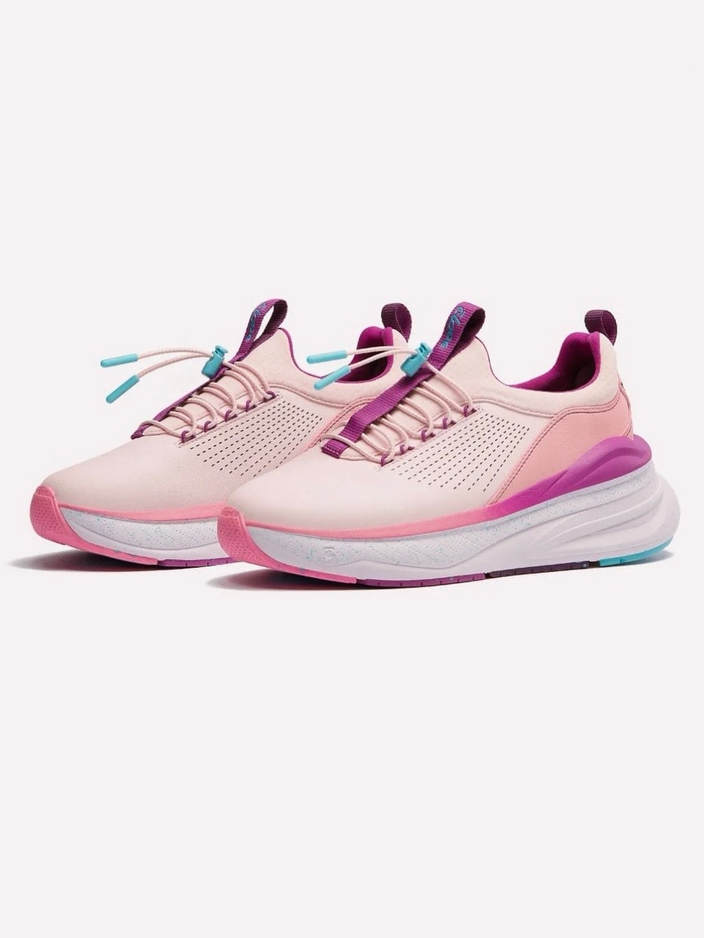 Clove women’s Forte Light Pink / Violet / White shoes with pink laces, size 8.5